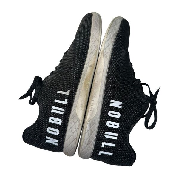 NoBull Canvas Trainer Black Low Top Lace Up Crossfit women’s 8 reflective shoe - Picture 7 of 9